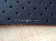 Breathable schwarzes Maschen-Neopren-perforiertes Gummiblatt mit Spandex-Nylon-Polyester