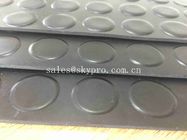 3mm Stärke-Gummipunkt-kundenspezifische Boden-Matten mit schwarzer runder Bolzen-Gummimünzen-Muster