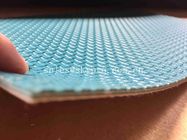 Blaue Förderer-Rollenkreuz-Muster PVC-Förderband-Matt-Chemikalienbeständigkeit