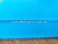 Blauer Schmutz - prüfen Sie Polypropylen-hohles Blatt-dauerhafte pp. gewellte Plastikbretter