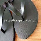 Bequeme schwarze einfache Flipflops/Sandale-haltbare Sommer-Strand-Pantoffel