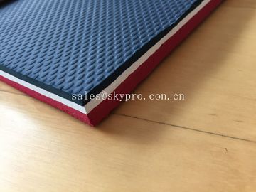 Buntes prägeartiges Gummi-Solings-Blatt mit Störungsbesuch-Neopren-Gewebe, elliptisches Muster