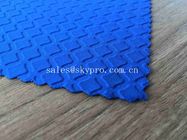Hitzebeständiger blauer Handelsneopren-Polyester-Jersey der neopren-Gewebe-des Rollen3mm Stabilitäts-SBR