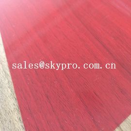 Superdünn 0.3mm rote Farbdoppelt-Film-und doppeltes Licht-transparentes Hart-PVC-Bedecken