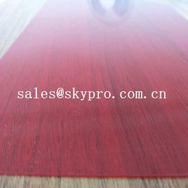 Superdünn 0.3mm rote Farbdoppelt-Film-und doppeltes Licht-transparentes Hart-PVC-Bedecken