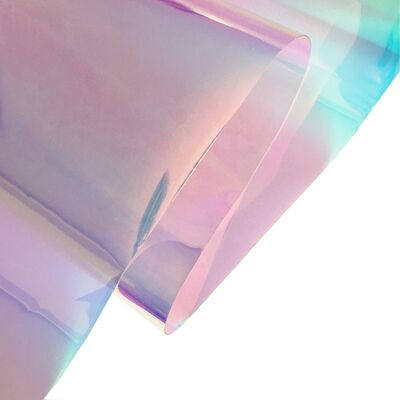 Transparente Regenbogen-dichroische, irisante PVC-Film-Plastikfolie für Regenmantel und Dekoration