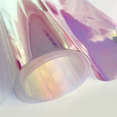 Transparente Regenbogen-dichroische, irisante PVC-Film-Plastikfolie für Regenmantel und Dekoration