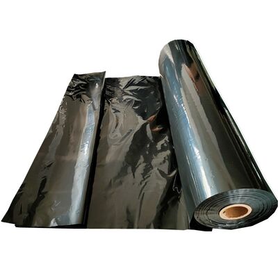6 Mil Rollen schwarze Niedrigdichte-Polyethylen-Kunststoff-Baufolie schwarzes Blatt