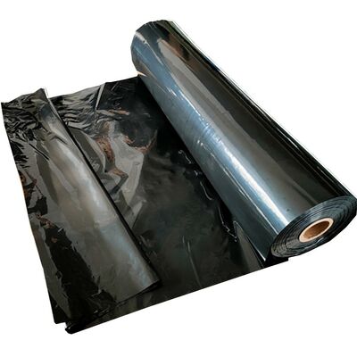6 Mil Rollen schwarze Niedrigdichte-Polyethylen-Kunststoff-Baufolie schwarzes Blatt