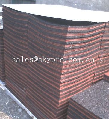Buffering square flooring crumb rubber brick pavers / granules rubber tile